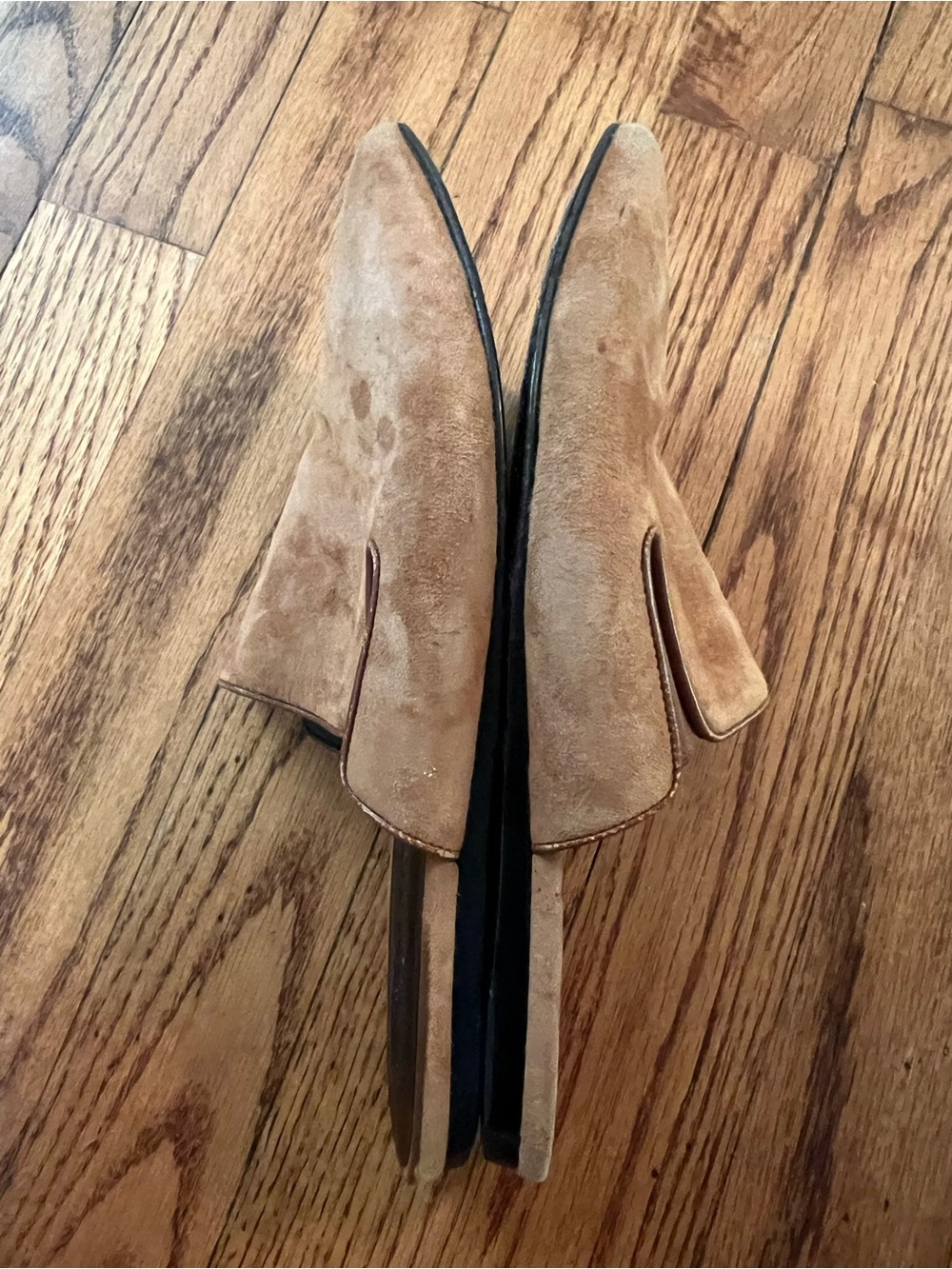 Jenni Kayne Goatksin Suede Mules Cognac Brown Size 37/US 6.5 - Picture 5 of 7